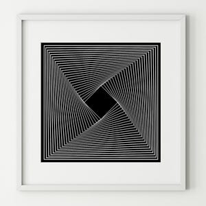 Líneas del infinito: Uno - Póster en papel fotográfico