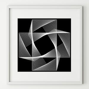 Líneas del infinito: cinco - Póster en papel fotográfico