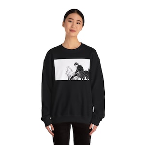 Sudadera con cuello redondo de perro demonio de Megumi Fushiguro imagen 8