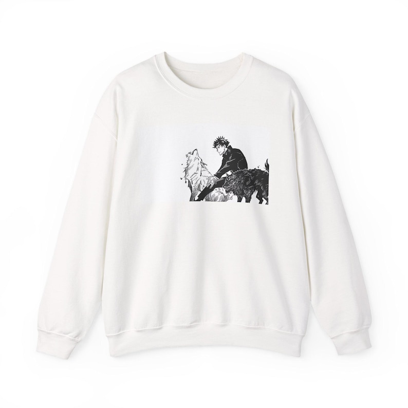 Sudadera con cuello redondo de perro demonio de Megumi Fushiguro imagen 2