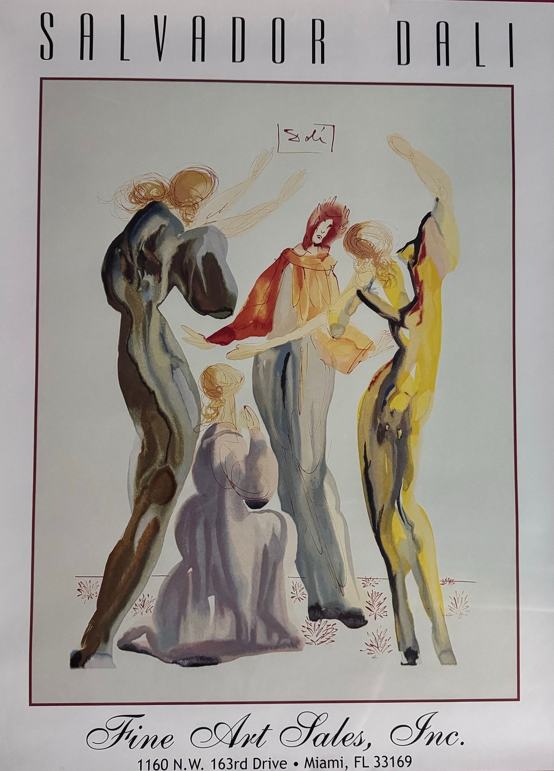 Vintage Salvador Dali Printfine Art Sales, Inc Etsy