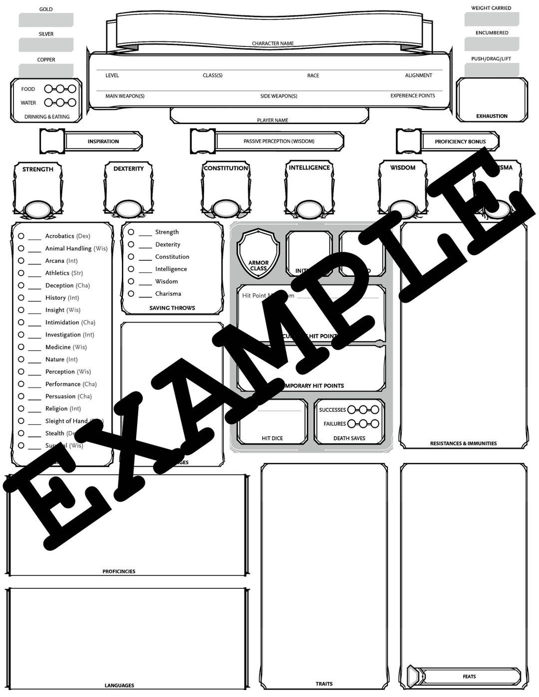 D&D 2024 Character Sheet Rayna Mireielle