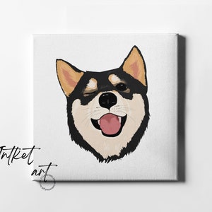 Retrato de mascota personalizado en arte digital: ilustración de perro o gato semirrealista y de dibujos animados, regalo perfecto para el Día del Padre para amantes de las mascotas, regalo de Navidad