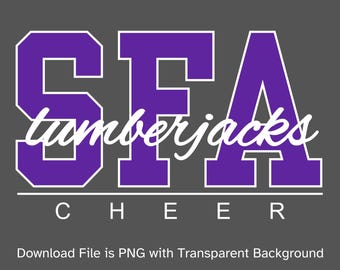 SFA Lumberjacks Cheer | University Retro Designs | Personalize or Custom Request | Design 02
