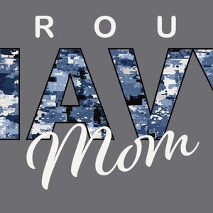 Proud Navy Mom 02 PNG SVG