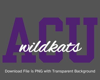 ACU Wildkats | University Retro Designs | Personalize or Custom Request | Design 01