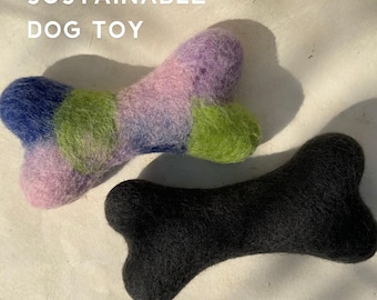 Eco-Friendly Wool Felt Dog Bone – Natural Puppy Toy for Conscious Pet Parents