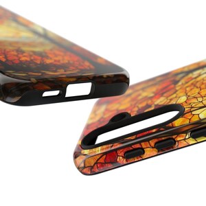 Autumn Phone Case|Stained Glass Fall Leaves |iPhone, Galaxy, Pixel image 5