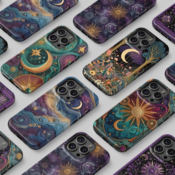 Whimsigoth Stars Phone Case | Celestial Y2K Design