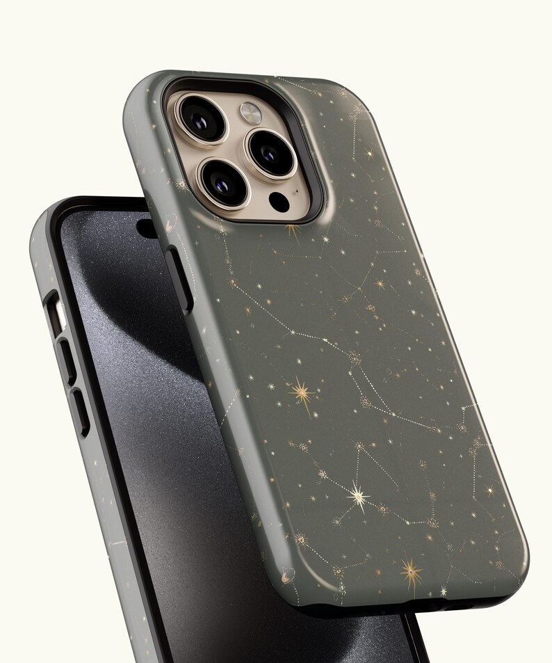 Celestial Phone Cases|Sun, Moon, Stars, Checkers, Whimsigoth|iPhone, Samsung Galaxy, Pixel image 12