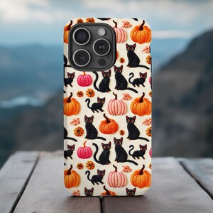 Cats and Pumpkins Phone Case | iPhone, Galaxy, Pixel