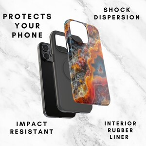 Colorful Nature Phone Case |Fire Agate Design|iPhone, Galaxy, Pixel Bild 4