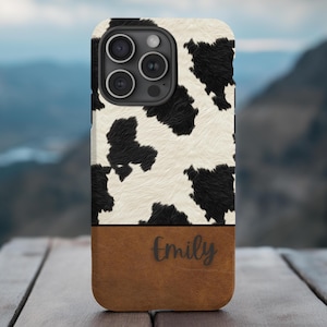 Custom Western Phone Case|3D Effect, Cowhide Style| iPhone, Galaxy, Pixel