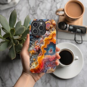 Colorful Nature Phone Case |Fire Agate Design|iPhone, Galaxy, Pixel Bild 3