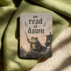 Funny Kindle Case | Leather Paperwhite, Colorsoft |We read at dawn phrase