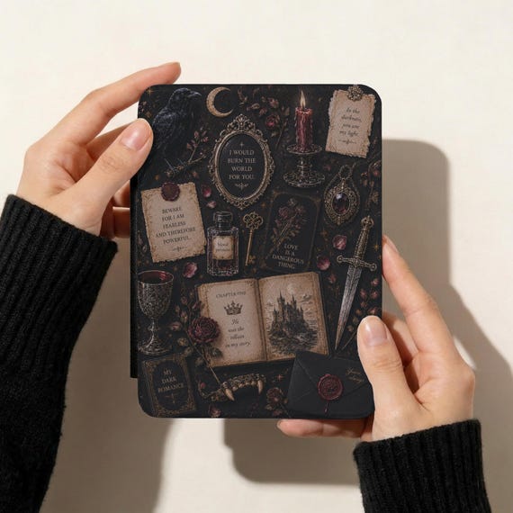 Vampire Fantasy Kindle Case | Gothic Romance Collage | Paperwhite, Colorsoft Cover