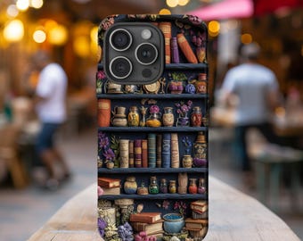 Magical Bookshelf Phone Case|3D Style Design|iPhone, Galaxy, Pixel