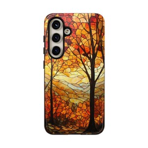 Autumn Phone Case|Stained Glass Fall Leaves |iPhone, Galaxy, Pixel image 7