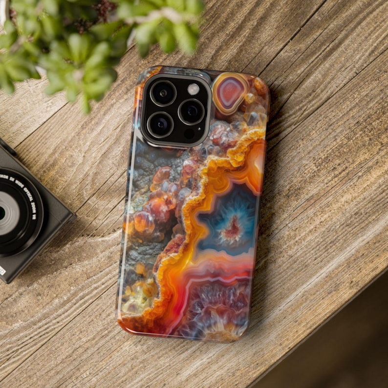 Colorful Nature Phone Case |Fire Agate Design|iPhone, Galaxy, Pixel Bild 7