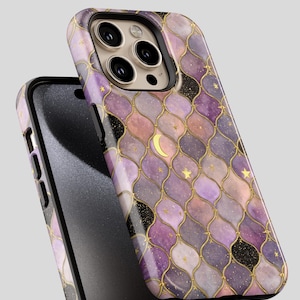 Celestial Phone Cases|Sun, Moon, Stars, Checkers, Whimsigoth|iPhone, Samsung Galaxy, Pixel image 15