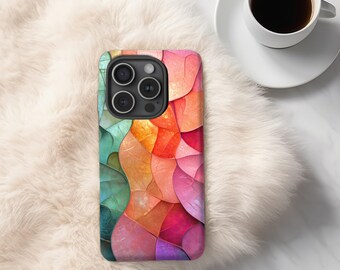 Iridescent Mermaid Stained Glass Phone Case | iPhone, Galaxy, Pixel