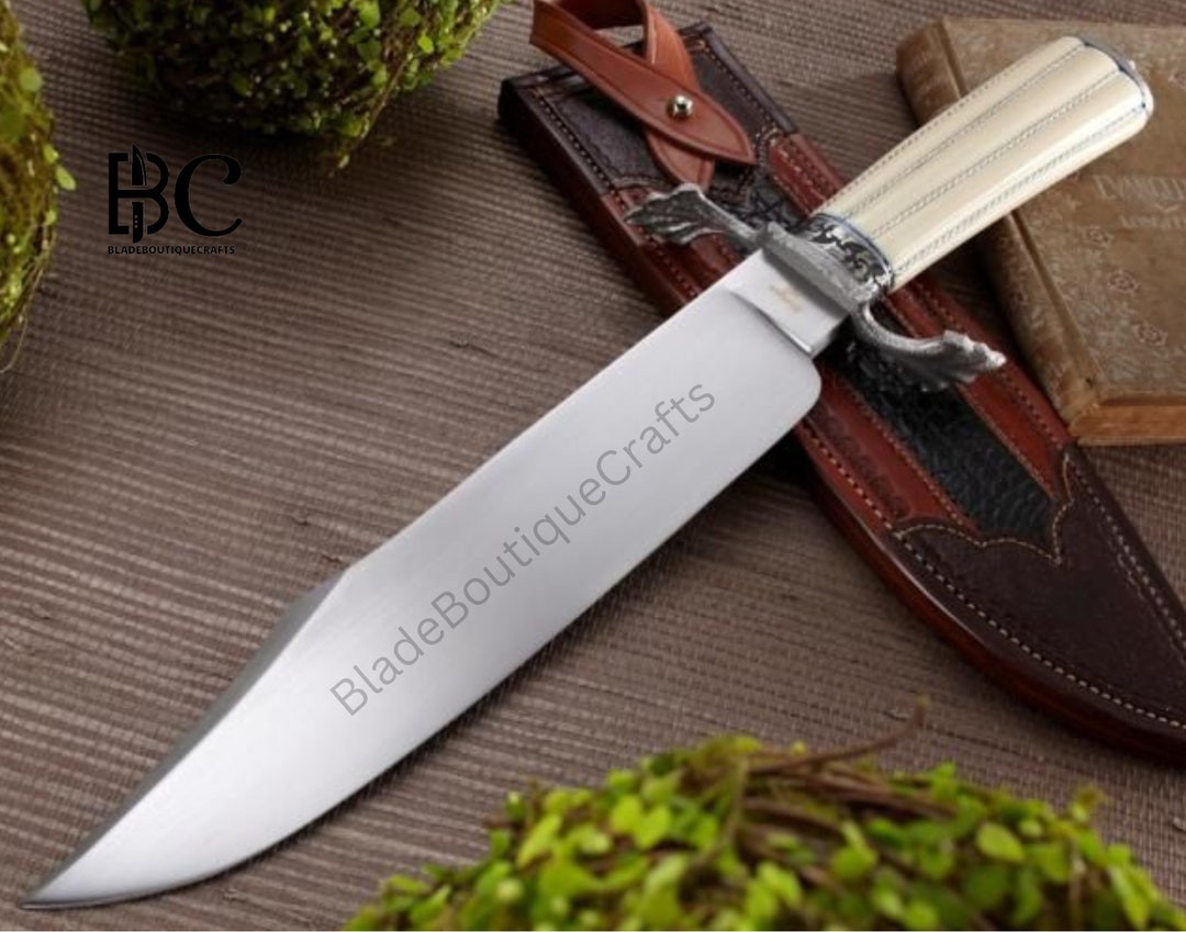 Custom Handmade 20-Inch Bowie Knife with Leather Sheath main image 1