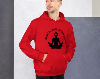 Yoga inspired hoodie, unique and stylish hoodie