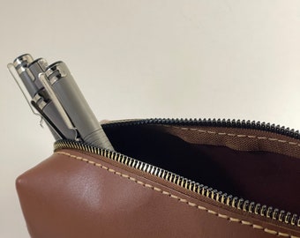 100% Leather Pencil Case