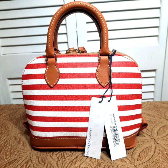 Dooney & Bourke Bitsy Bag NWT Dooney Bourke Red and White Striped Bitsy Bag Dooney Bourke Crossbody Dooney Bourke Bitsy View 2