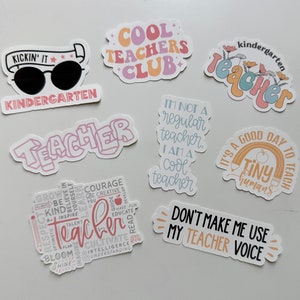 Back to School Teacher Stickers Teacher Gift Laptop Stickers Teacher Stationary Sticker Set Gift for Teachers