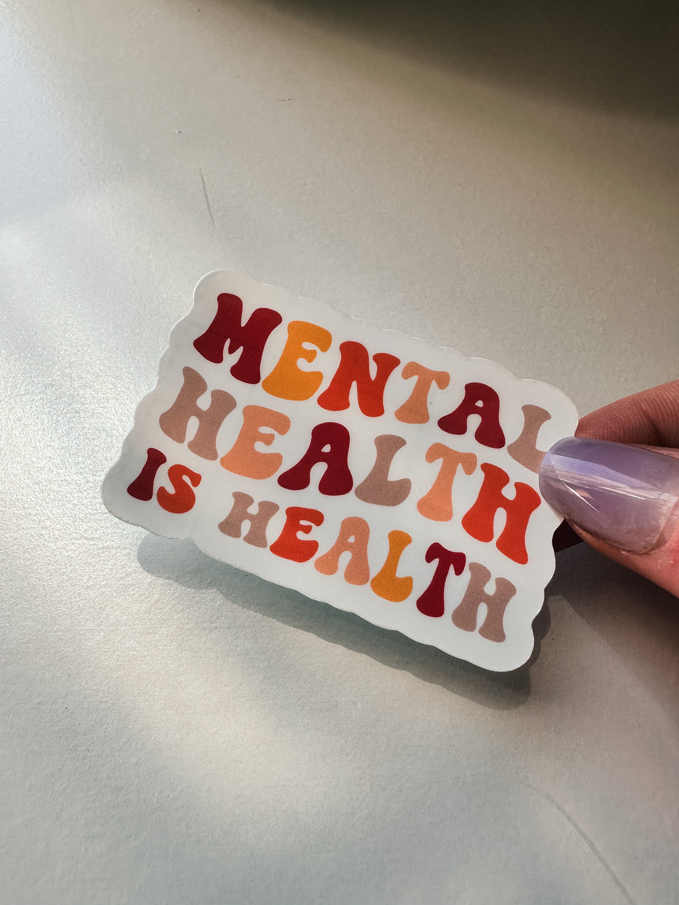 Mental Health Awareness Sticker: Funny Waterproof Laptop Decal - Etsy