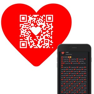 Message de code QR modifiable ou redirection personnalisée personnalisée modifiable téléchargement dynamique de la Saint-Valentin Ajoutez ou remplacez la carte Vday ou créez un autocollant