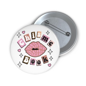 Chisme Book Pin Buttons - Chisme Book Badge for Backpacks, Fun Accessories, Cute Gifts, Fashion Pins, Novelty Collectibles