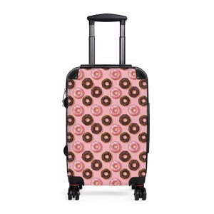 Donut-Koffer, Reisegepäck, Handgepäck, geräumiges Gepäck, 3 verschiedene Größen, Donut-Liebhaber und Reiseutensilien