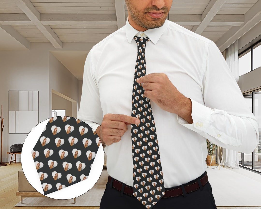 personalised silk tie