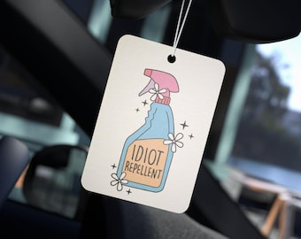 Idiot Repellent Car Air Freshener – Humorous Gift, Pine Scent