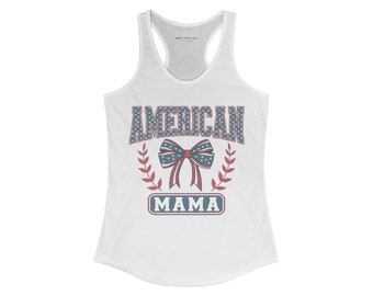American MAMA Tank | 4th Of July Shirt | Matching Holiday Shirts | America Dream Holiday | Coquette x America