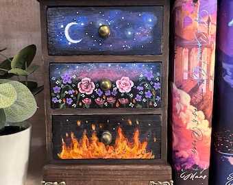 ACOTAR inspired jewelry box Feyre dresser