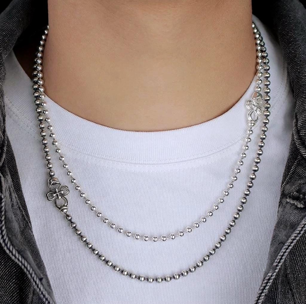 Cross Ball Chain Chrome Hearts - Etsy