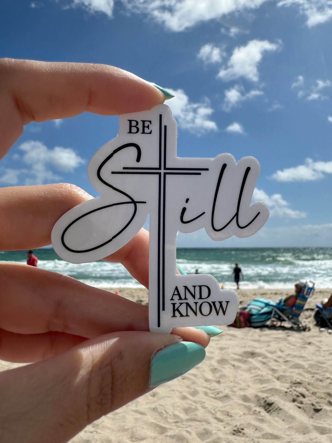 Still Effect Sticker Be Still - Laminated Vinyl Sticker - Etsy