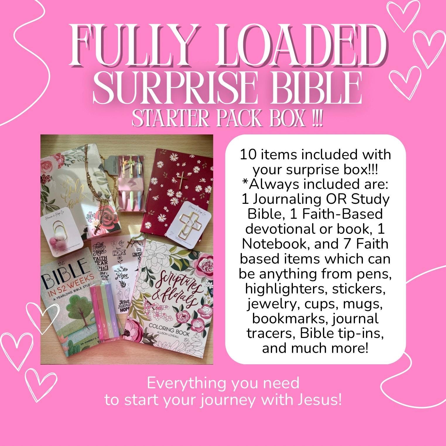 Fully Loaded Bible Kit Surprise Bible Mystery Bible Journaling Bible Study Bible