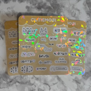 Kaomoji Sticker Sheet