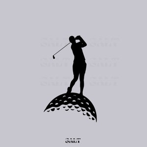 Golf SVG amateur de golf PNG golfeur SVG balle de golf téléchargement numérique autocollant de golf golfeur png amateur de golf cadeau sweat-shirt de golf