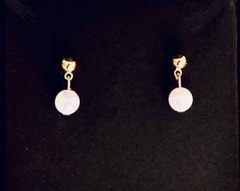 Women's 18 k gold earrings
