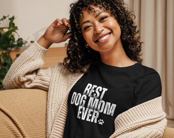 Camiseta Top Dog Mom, la mejor mamá de perro de todos los tiempos, regalo ideal para los amantes de las mascotas