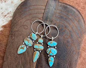 Adorno turquesa para botas vaqueras