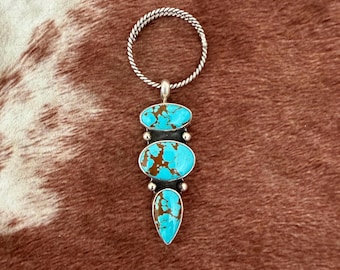 Turquoise boot charm for western boots