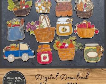 Farmers Market Magnet Set SVG, Digital Files
