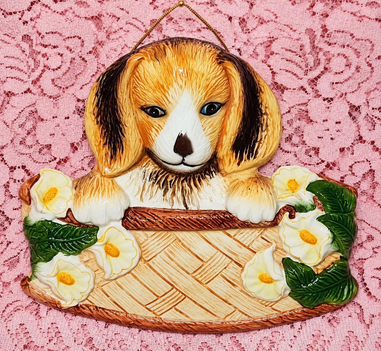 Vintage Ceramic Puppy - Etsy