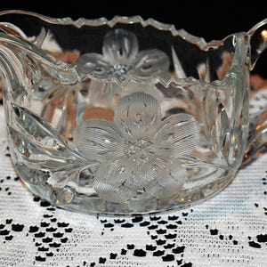 Lancaster Cornflower Creamer American Brilliant Cut Crystal - Elegant Design - Heavy Crystal Creamer - Excellent Condition - Stunning Piece